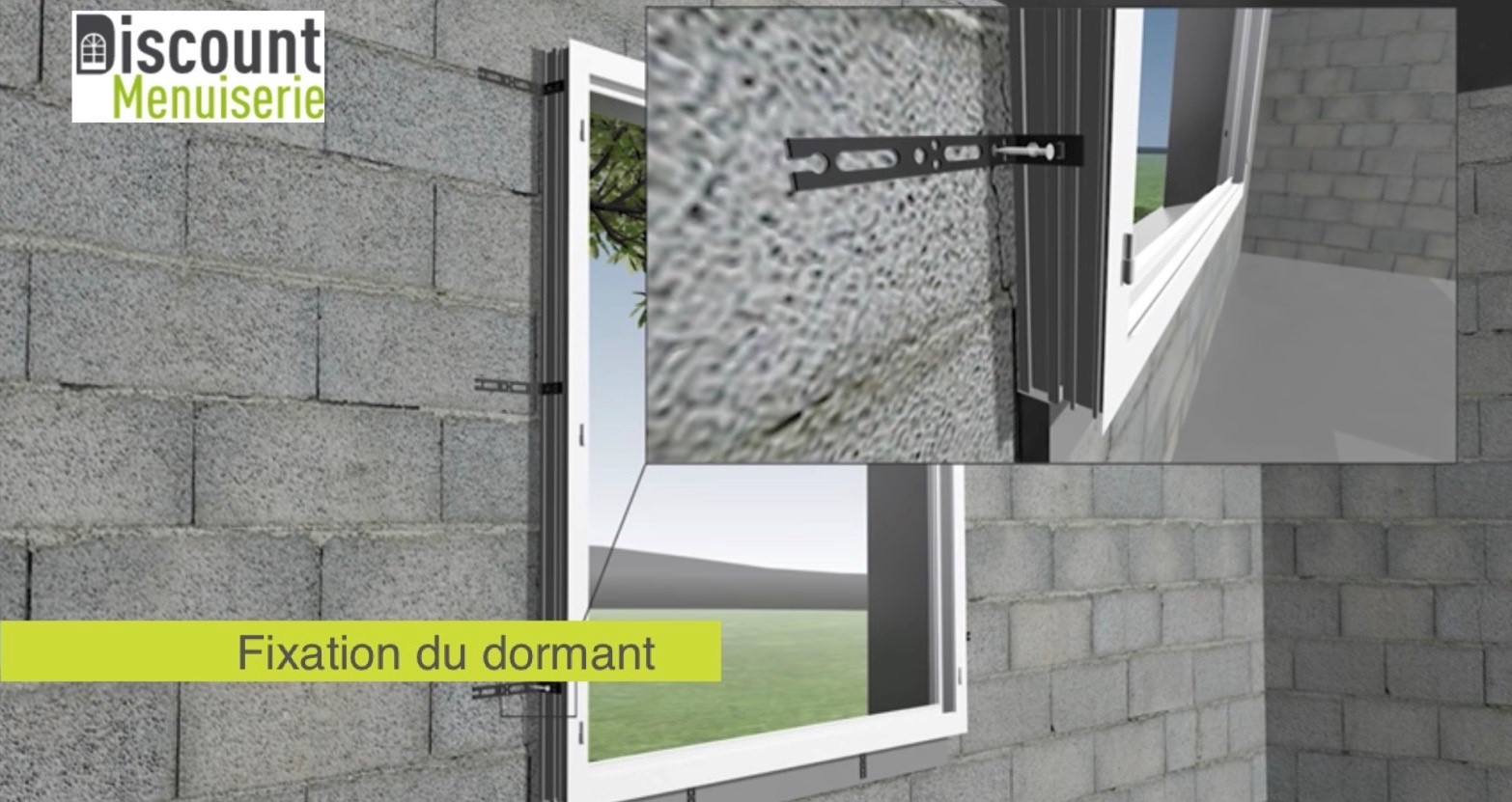 Fenêtre Fixe à 9 Carreaux Miniature